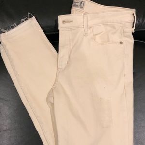 Abercrombie & Fitch off white jeans 29/8R